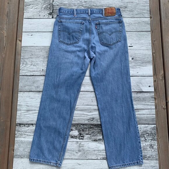 Levi's 516 Slim Fit  Blue Denim Jeans - Picture 3 of 9